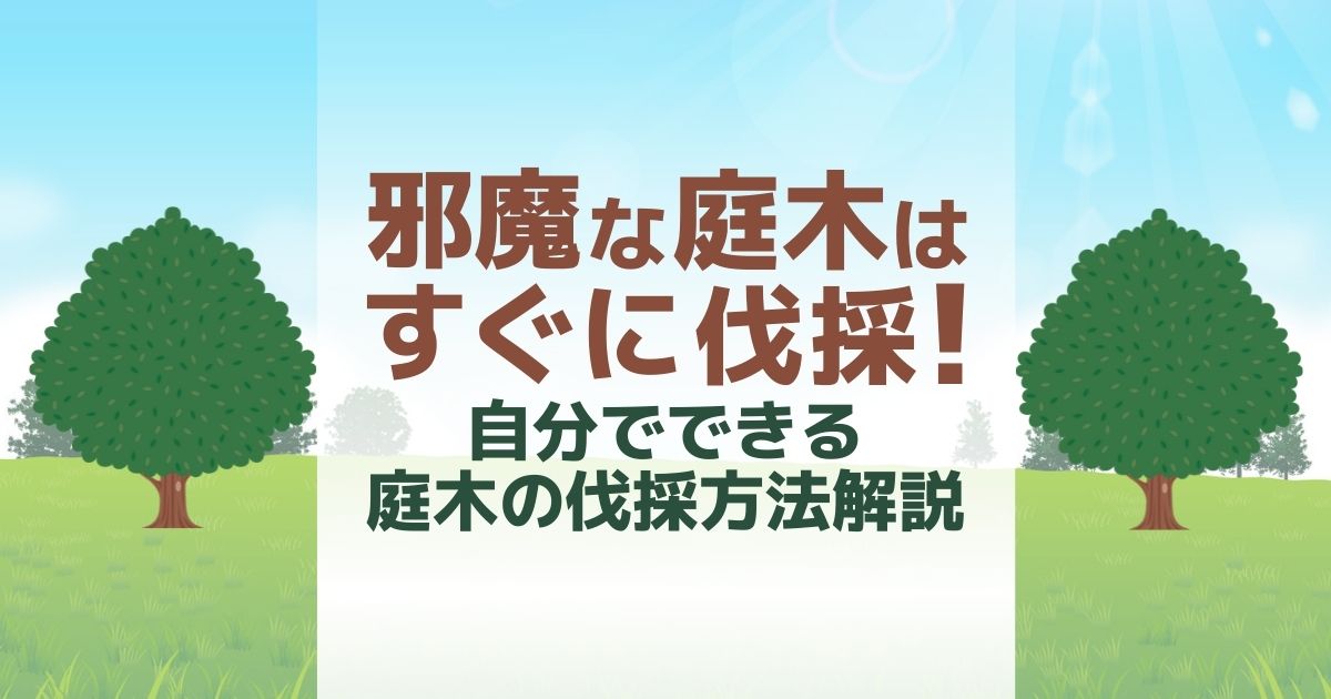 邪魔な庭木はすぐに伐採！ 自分でできる庭木の伐採方法解説