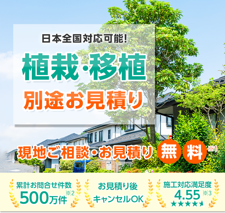 植木・移植のサービス内容